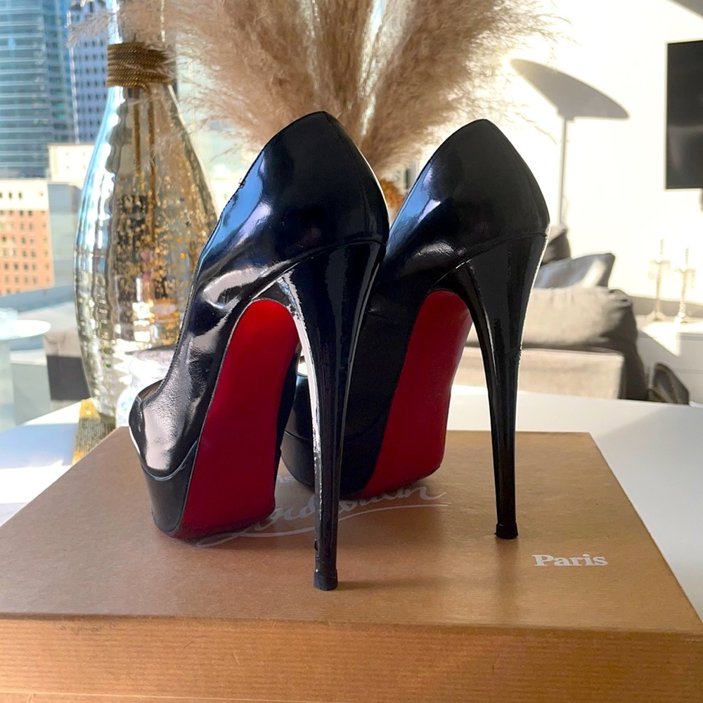Christian Louboutin lady peep 160 patent calf 36